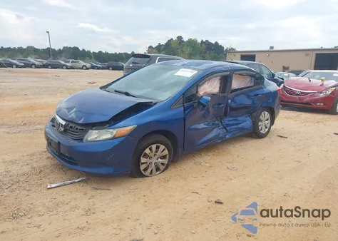 2012 Honda Civic Lx z USA, uszkodzony, nr VIN 2HGFB2F54CH513109